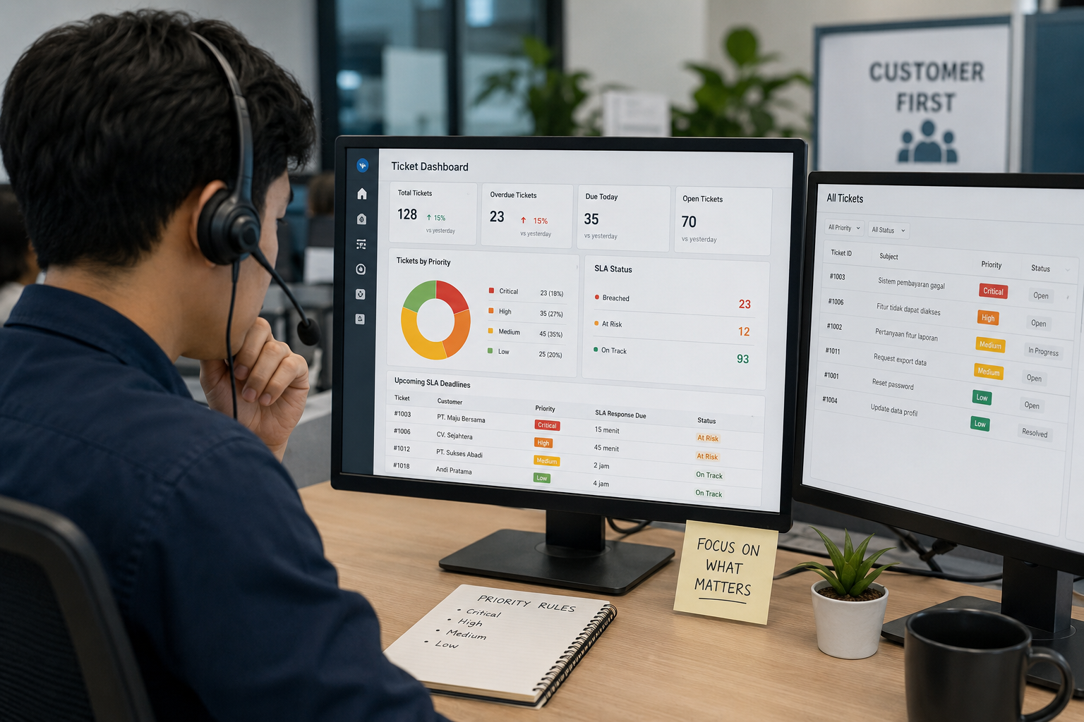 Ticket Customer Service Menumpuk? Mulai dengan Prioritas yang Jelas