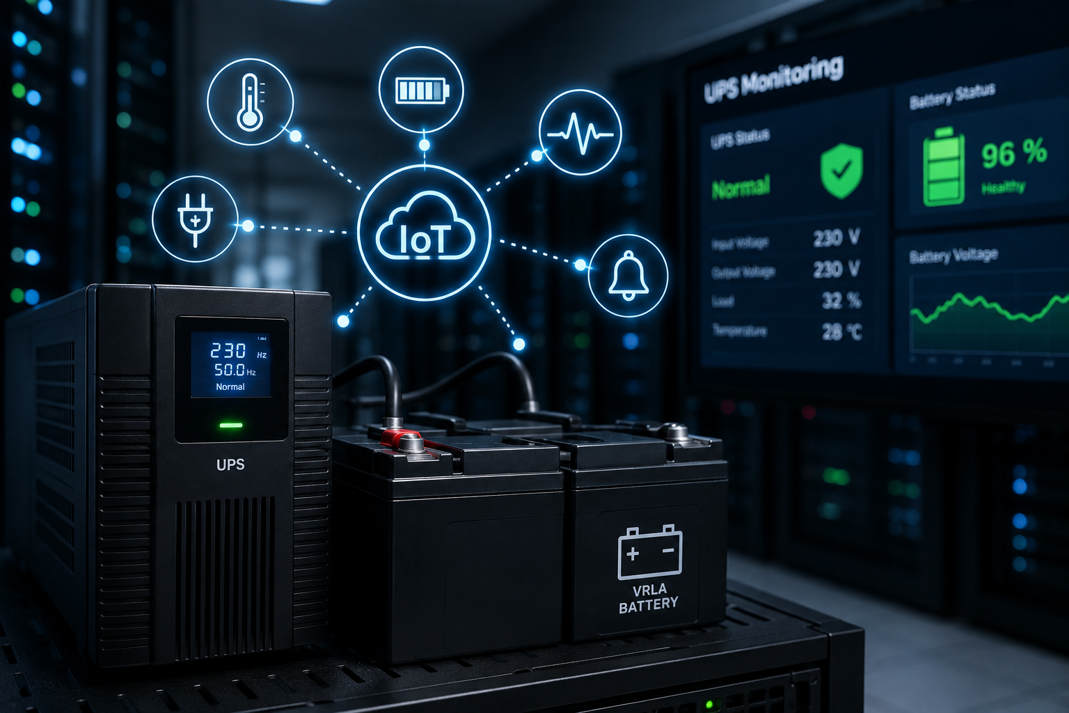 IoT untuk Monitoring Kondisi UPS dan Baterai Cadangan