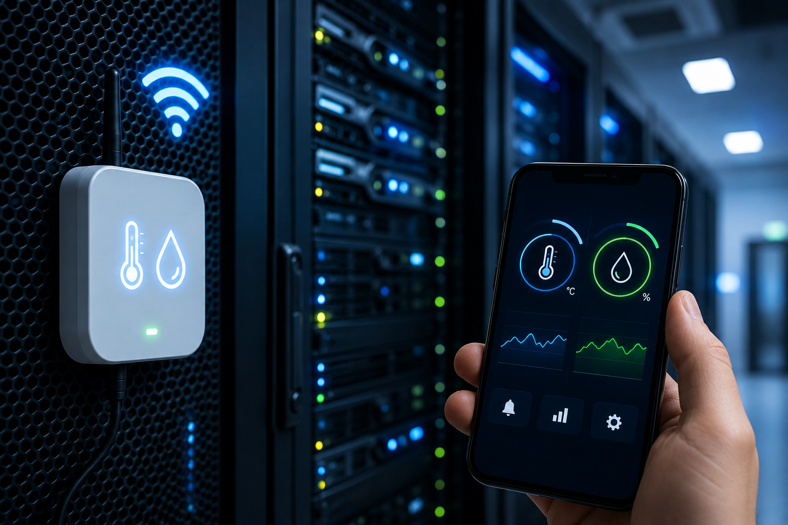 Pemantauan Suhu dan Kelembapan Ruang Server Menggunakan IoT