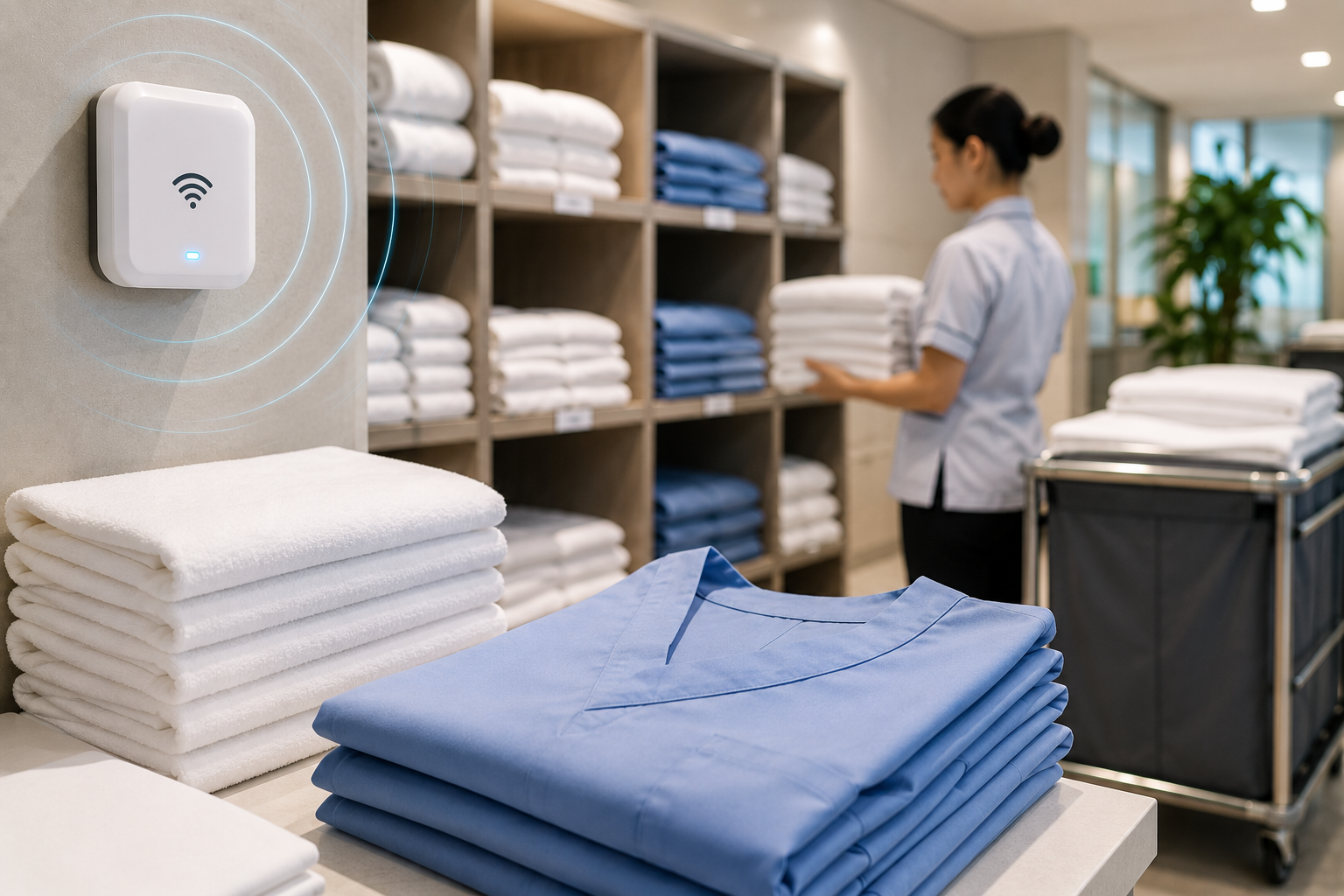 RFID and IoT for Linen and Uniform Management in Healthcare and Hospitality