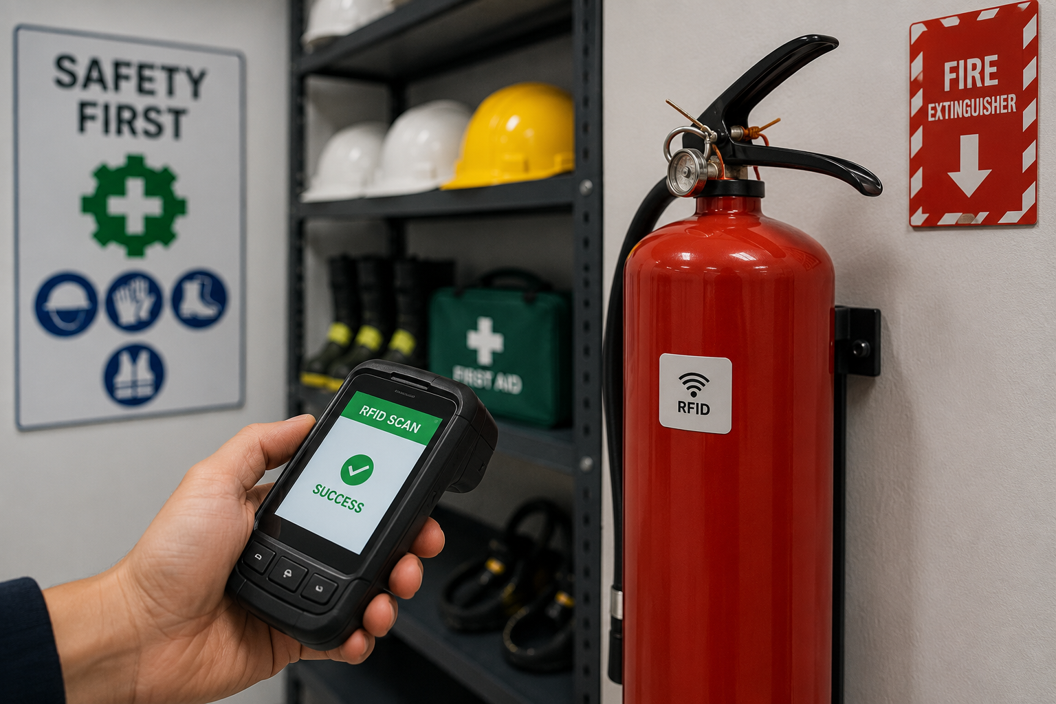 RFID and IoT for Workspace Health and Safety Equipment Management
