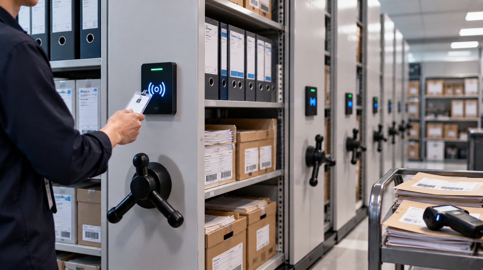 RFID untuk Mengelola Rak Penyimpanan Dokumen Bergerak (Mobile Shelving)